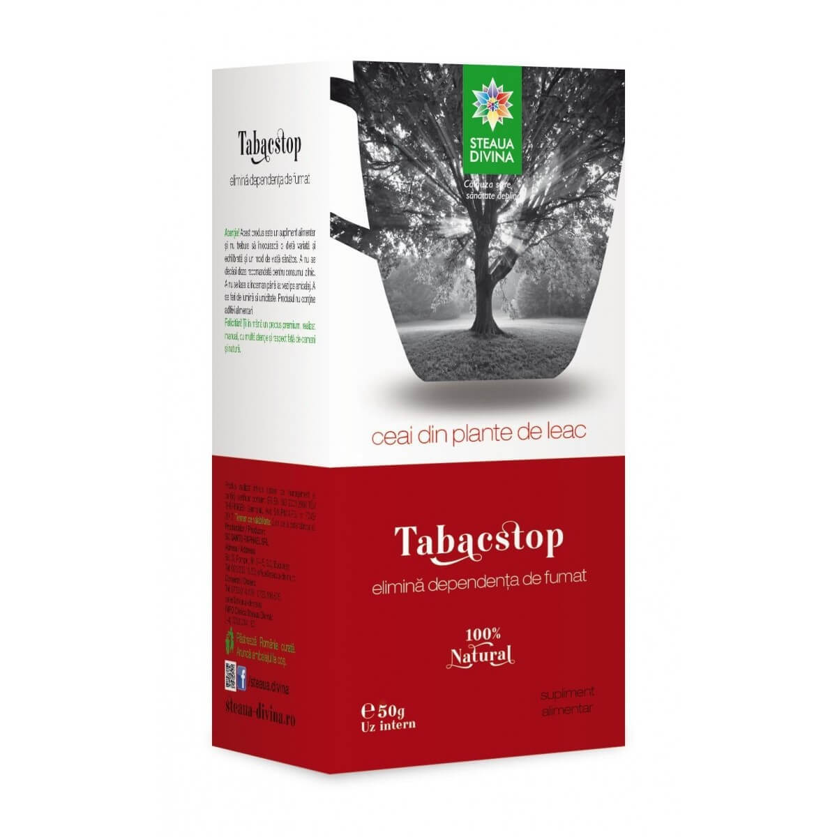 Tabacstop ceai, 50 g, Steaua Divină Vitamine si suplimente