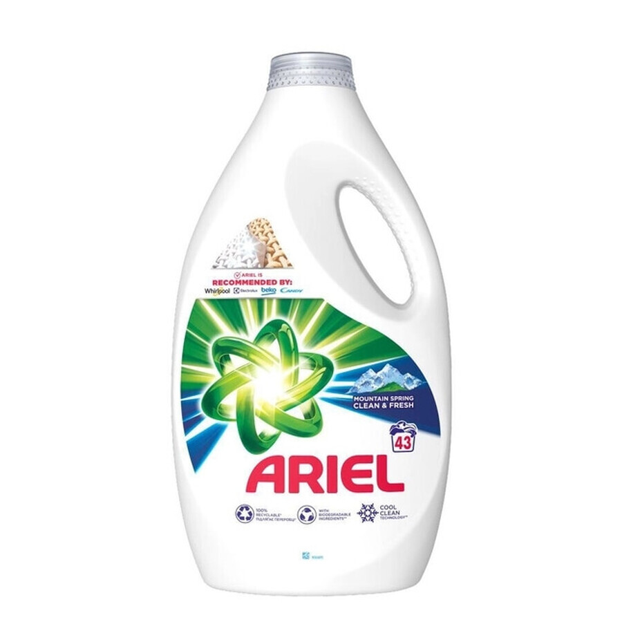 Detersivo per bucato Ariel Mountain Spring, 2,15 l