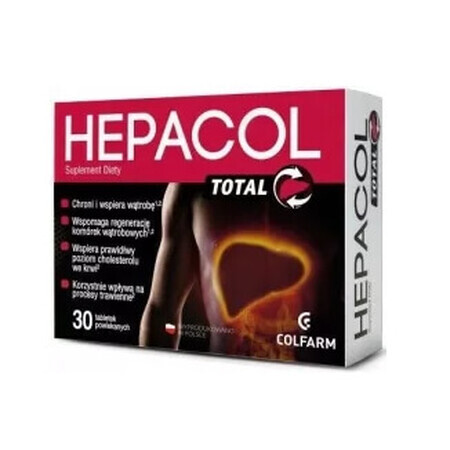 Hepacol Total, 30 comprimate