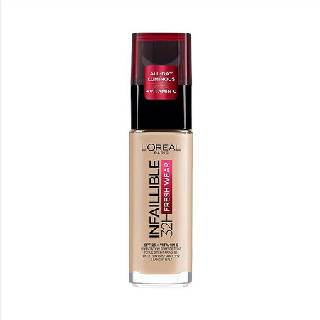 L'Oreal Paris Infallible 32H Lang anhaltende Foundation 130 Beige Haut, 30ml