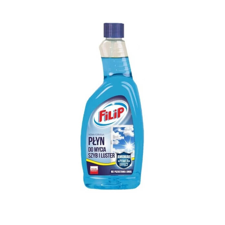 Filip, Detergent de sticlă albastru, 750 ml