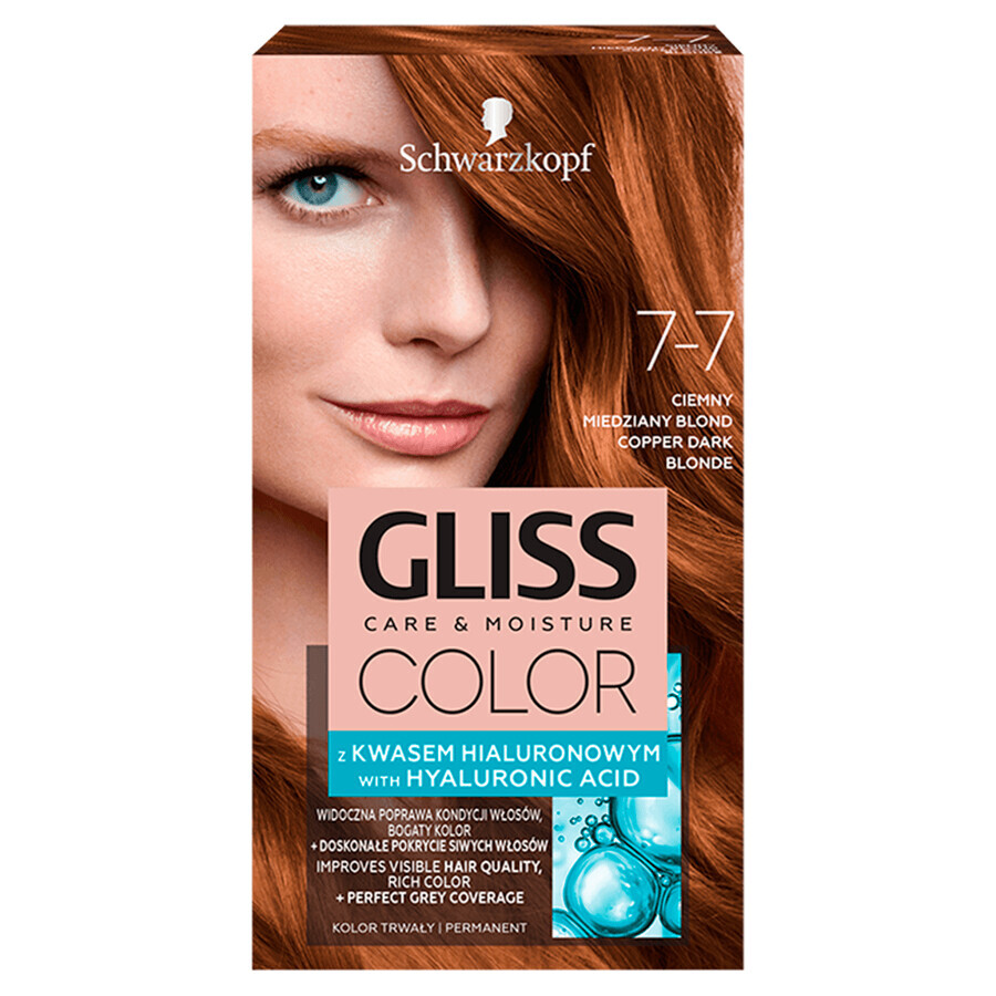 Schwarzkopf Gliss Color Wax Colour cu acid hialuronic Blond cupru închis 7-7