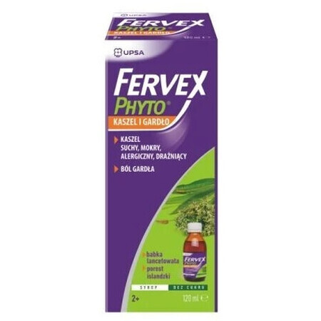 Fervex Phyto Hoest en Gardo Hoestsiroop 120 ml