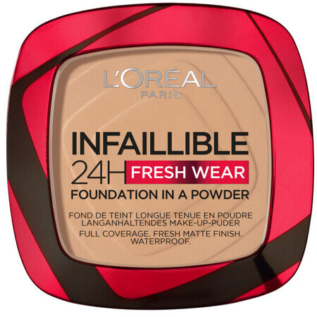 L Oreal Paris Infaillible 24H Fresh Wear Foundation In A Powder Fond de ten matifiant 140 Golden Beige, 9g