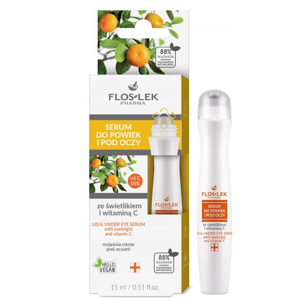 Floslek Pharma Ser pentru pleoape și sub ochi cu vitamina C, 15 ml