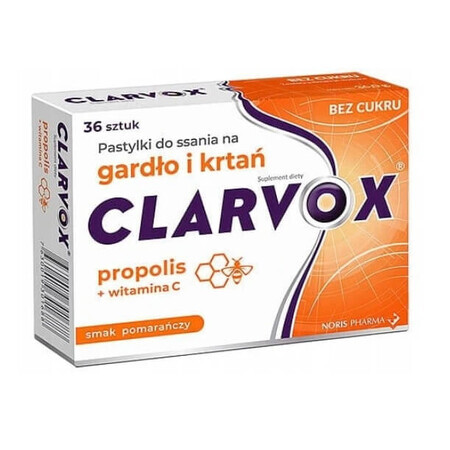 Clarvox Propolis/Tomată, 36 pastile