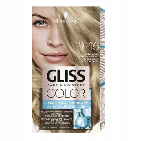 Schwarzkopf Gliss Kleurcrème 9-16 Ultra Licht Koel Blond