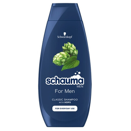 Schauma Men, Șampon pentru ceară, Hamei, 400 ml