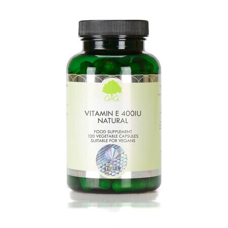Vitamina E 400UI (Natural D-alfa), 120 capsule, G&G