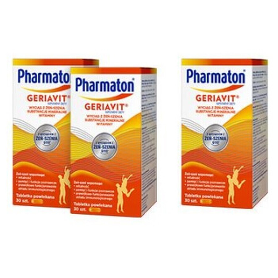 Pharmaton Geriavit, 3 x 30 comprimidos