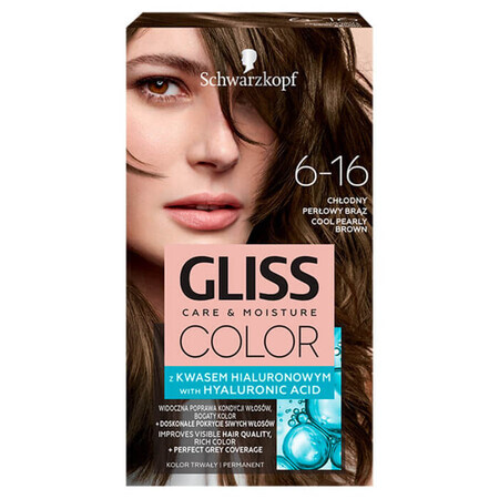 Schwarzkopf Gliss Color Wax Colour cu acid hialuronic Chodny Perowne Brz 6-16