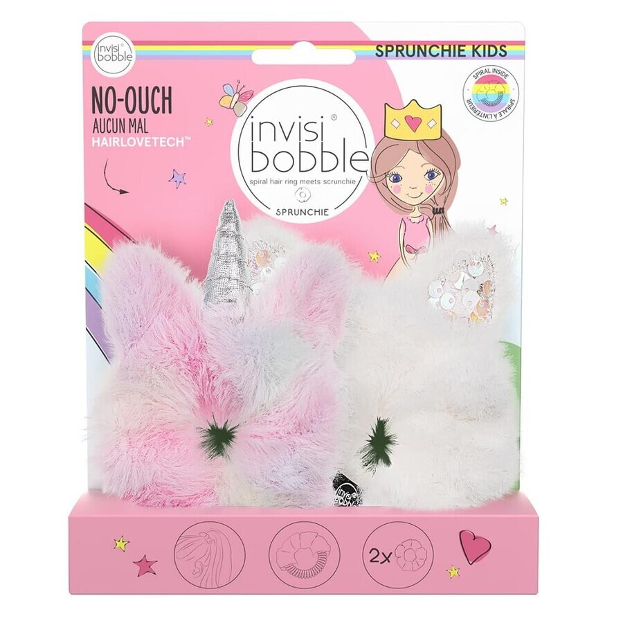 Invisibobble Kids Unicornio y Conejito Cera Elástica Unicornio y Conejito, 2 piezas