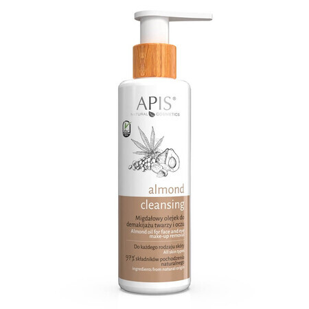 Apis Olio detergente alla mandorla per viso e occhi, 150ml