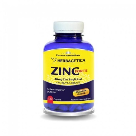 Zinc Forte, 120 capsule, Herbagetica