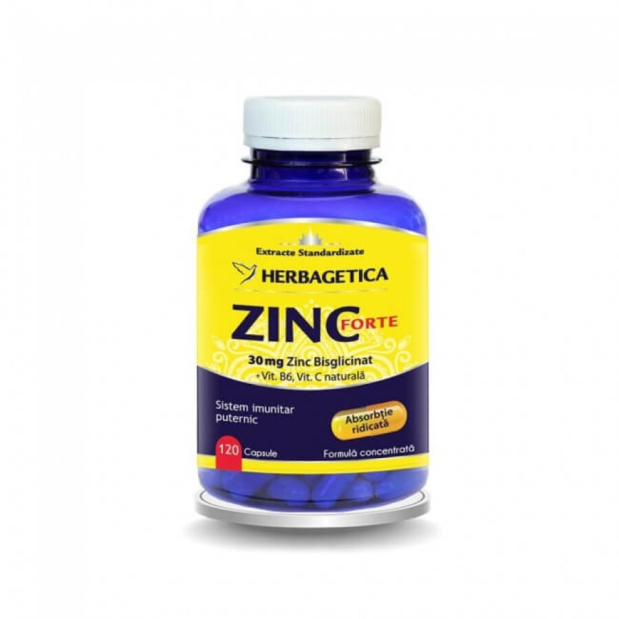 Zinc Forte, 120 capsule, Herbagetica