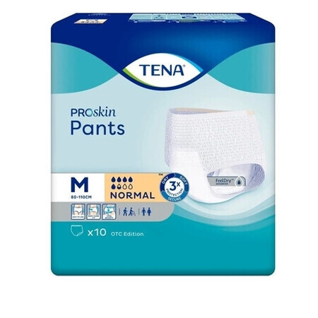 Tena Pants ProSkin ProSkin chonic bragas normales M, 10 unidades - ¡Larga fecha de caducidad!