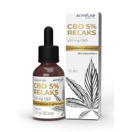 CBD 5% Relaxare, 12 ml