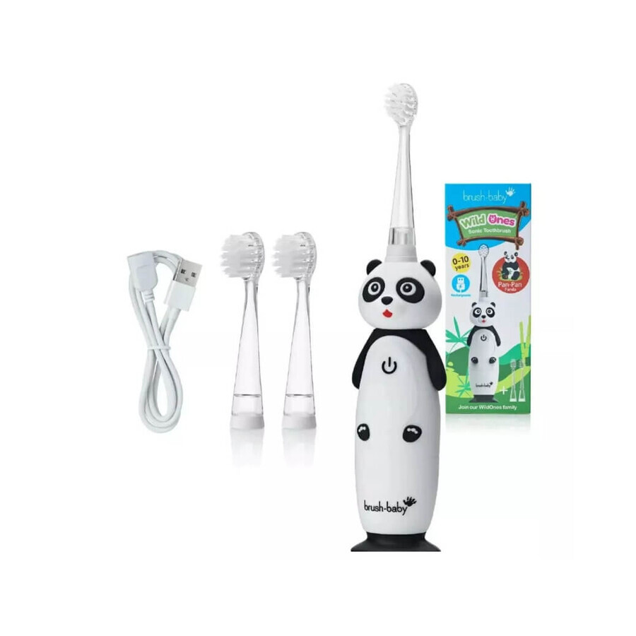 Brush-Baby, Panda sonic toothbrush for children 0-10 years, 1 pc