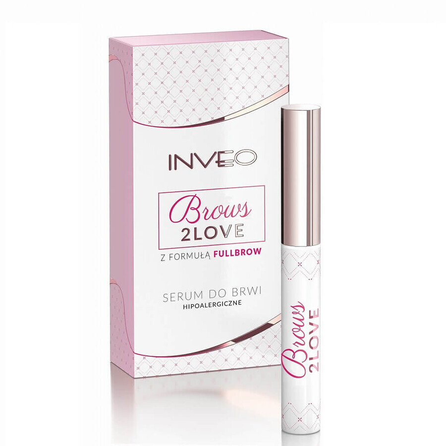 Inveo Brows 2 Love Ser hipoalergenic de stimulare a creșterii sprâncenelor cu ceară, 3.5ml