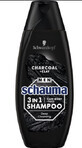 Schauma Men, Șampon pentru ceară, cărbune, 400 ml