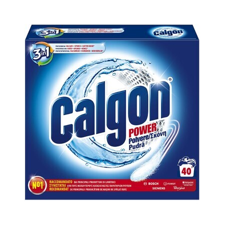 Calgon Polvo 3 en 1, 40 pra, 2 kg