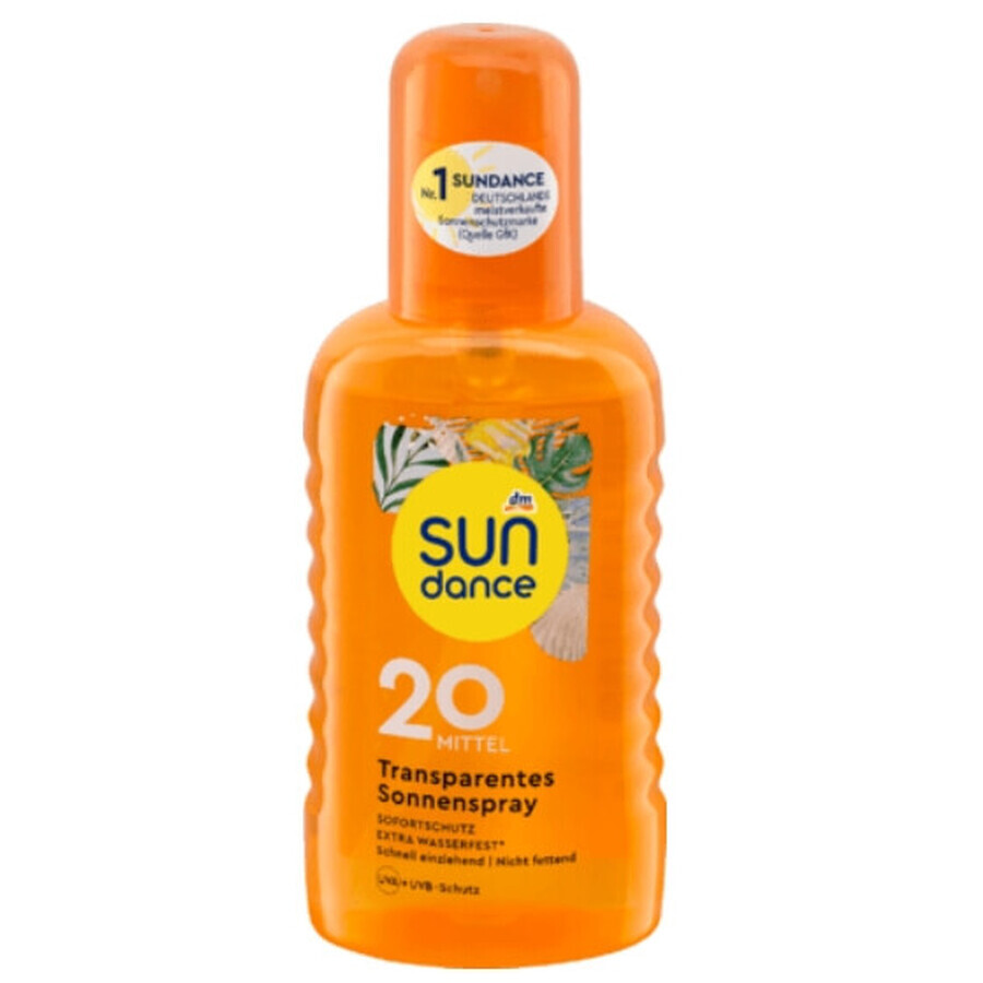 Sundance, Heldere Zonnebrandspray SPF20, 200ml