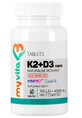 MyVita, Vitamina K2 + D3 Forte, 60 comprimate