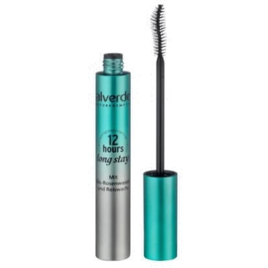 Alverde Eyelash Mascara für Wimpern mit einer Haltbarkeit von bis zu 12 Stunden, schwarz 10, 9 ml