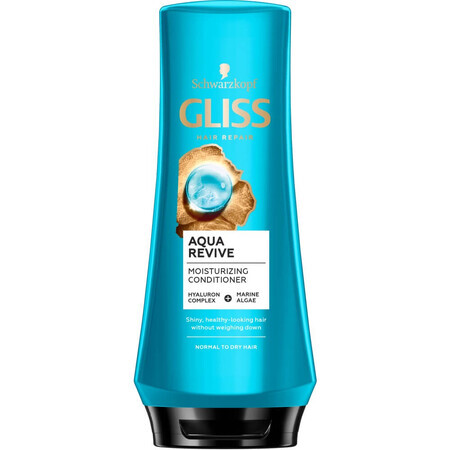 Balsam Gliss Aqua Revive pentru păr uscat și normal, 200ml