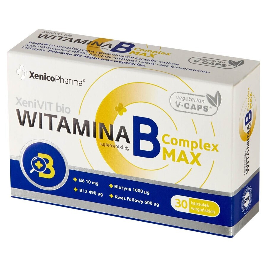 Vitamina B Complex MAX, 30 capsule