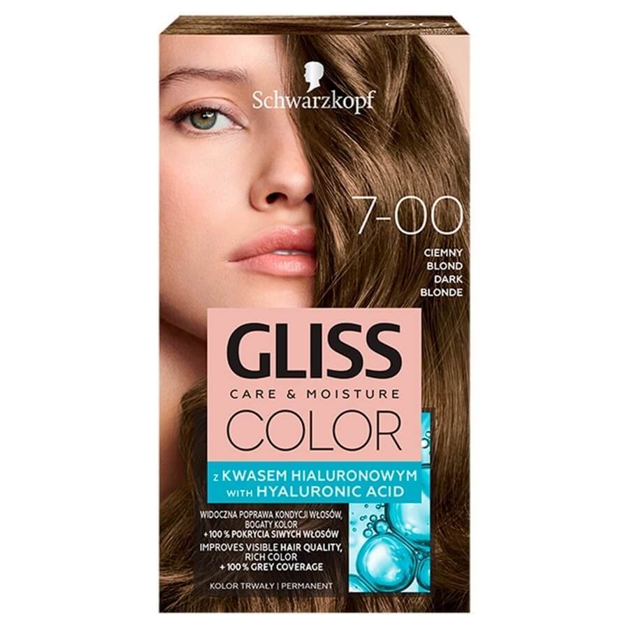 Schwarzkopf Gliss Color Cire Colorante avec Acide Hyaluronique Blond Foncé 7-00