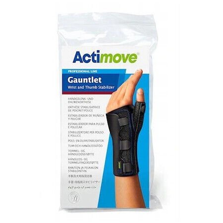 Estabilizador de muñeca y pulgar Actimove Negro talla XL - ¡Larga duración!