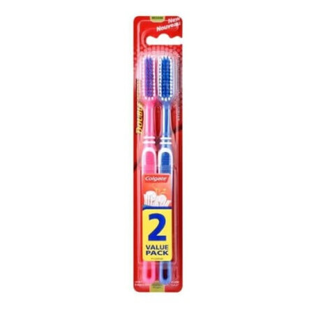 Colgate tandenborstel, dubbele werking, 2 stuks