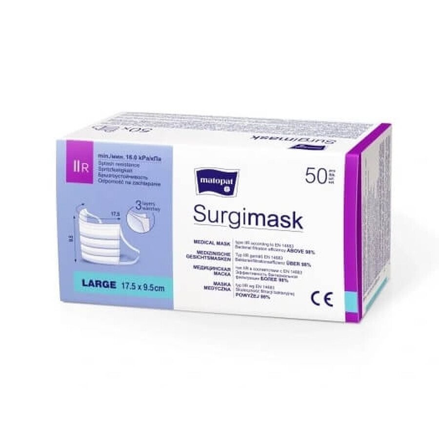 Surgimask Medizinische Masken Typ IIR neopac, 50 Stück