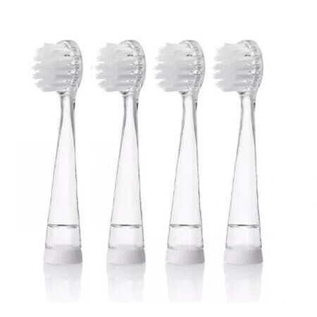 Almohadillas de repuesto Brush-Baby para el cepillo dental sónico Wildones, 4 piezas