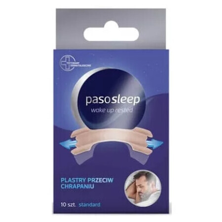 Pasosleep Wake Up Rested anti snurk patch, standaard maat, 10 stuks - Langdurig!