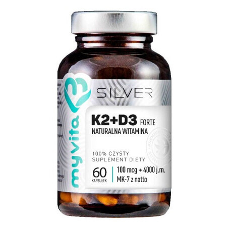 MyVita Silver Vitamina K2+D3 Forte 60 cápsulas