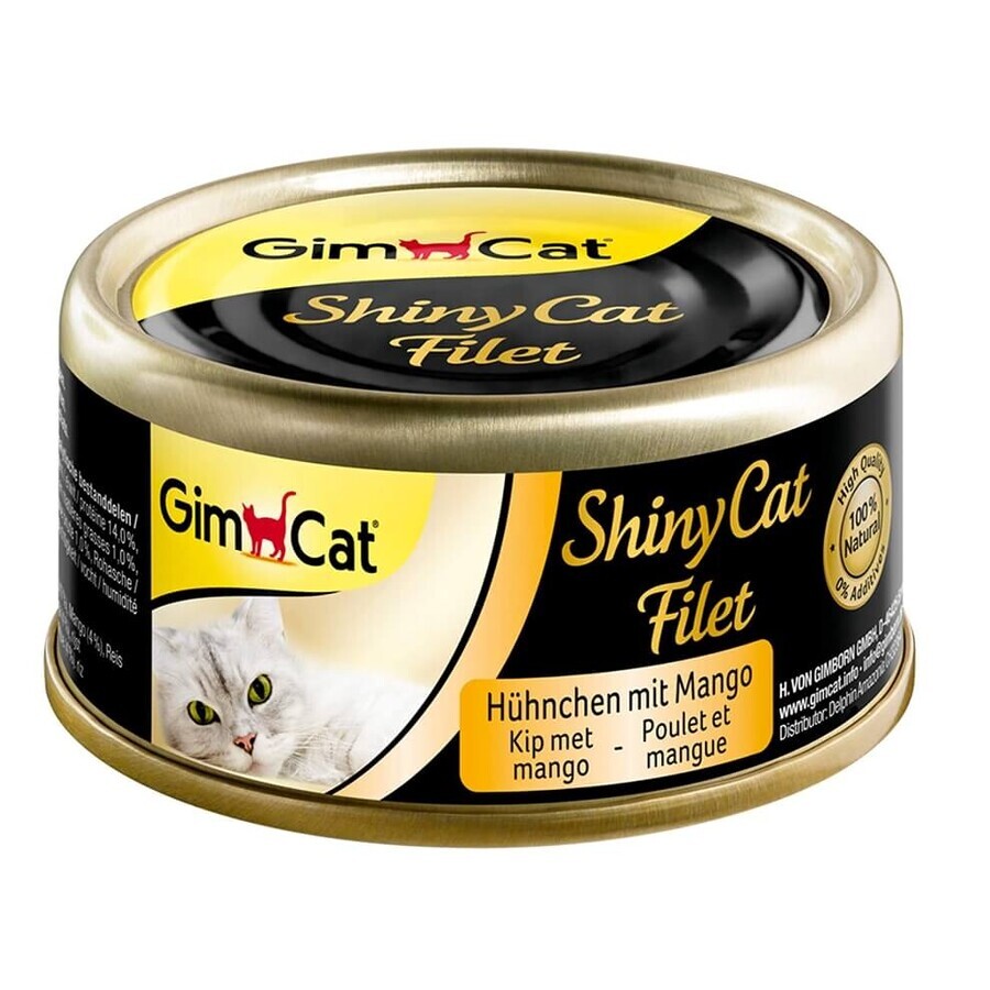 GimCat, Shinycat, Filet de poulet à la mangue, 70g