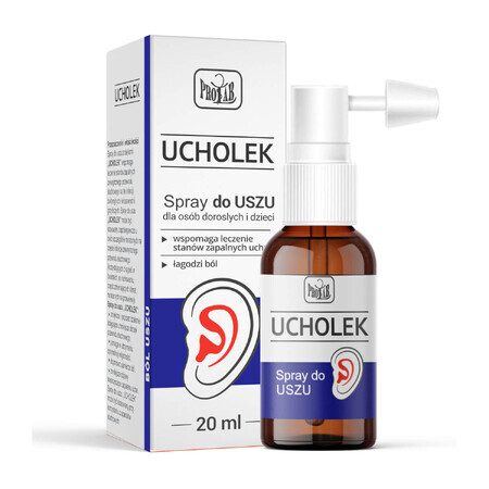 Ucholek, Spray pentru urechi, 20 ml - Durată lungă de viață!