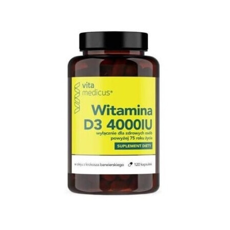 VitaMedicus Vitamina D3 4000IU, 120 capsule