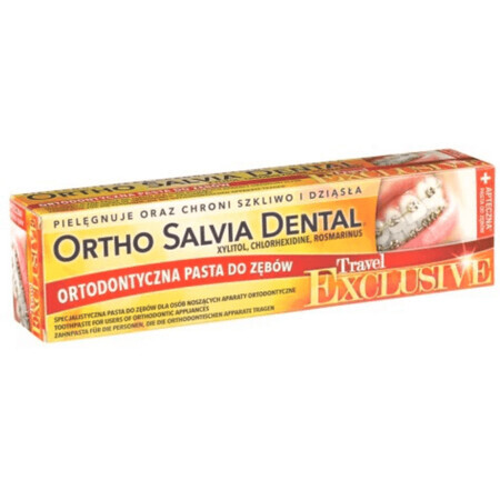 Ortho Salvia Pastă de dinți dentară Exlusive Travel 75ml