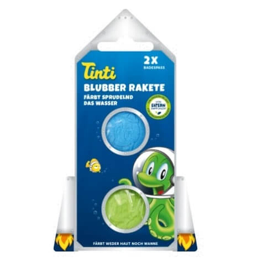 Tinti, Aditiv de baie pentru copii, Blubber Rakete, 40 g