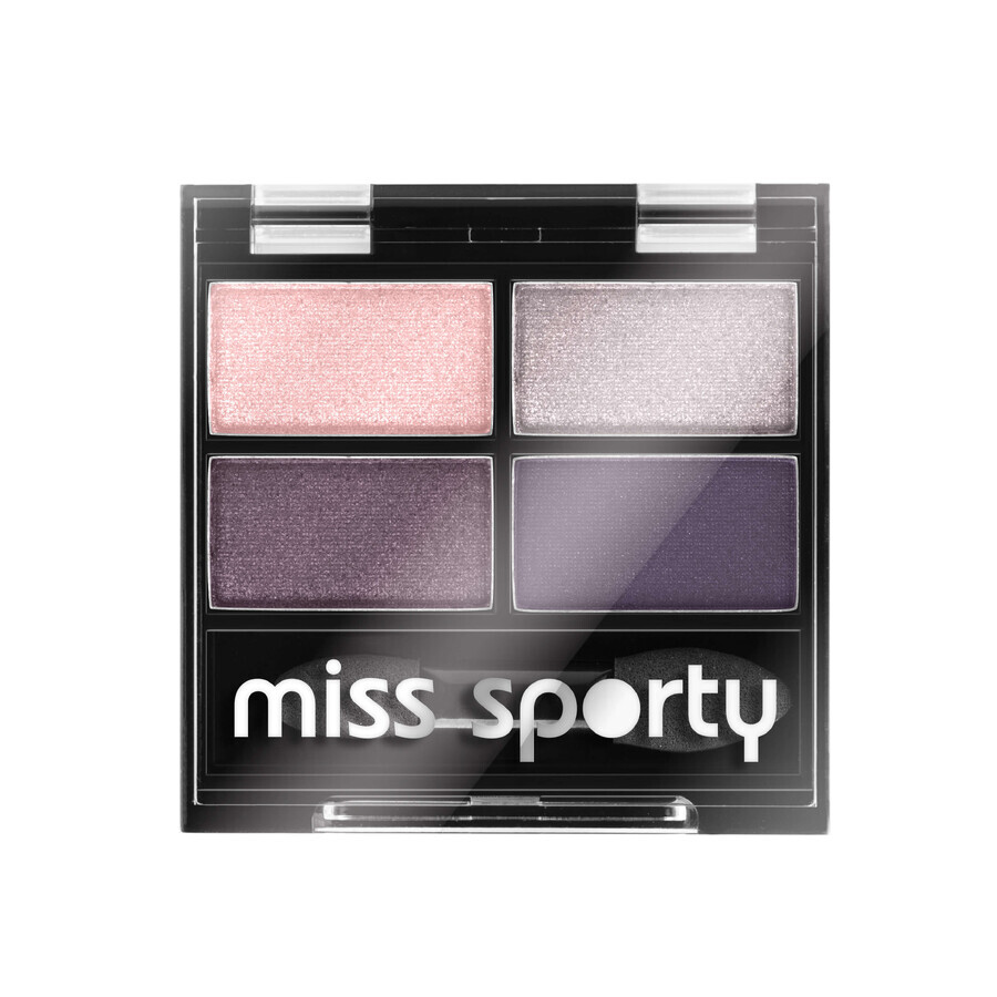 Miss Sporty Studio Colour Quattro Sombra de Ojos Cuádruple 402 Smoky Green Eyes, 5g