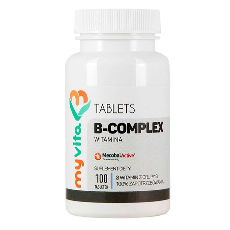 MyVita, Vitamina B-Complex 100%, 100 compresse