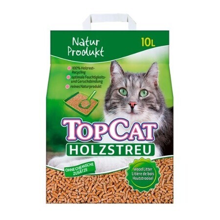 TopCat, sârmă pentru pisici, lemn, 10l