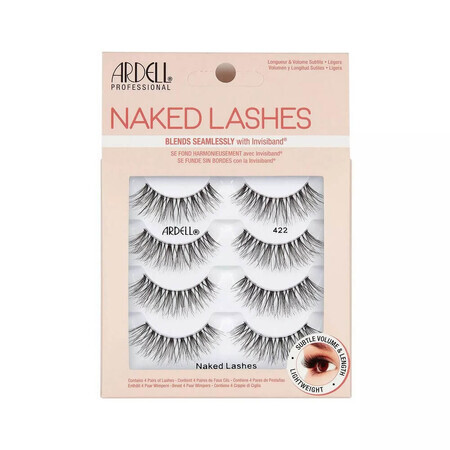 Ardell Naked Lashes Multipack Artificial Lashes on one strip 422 black