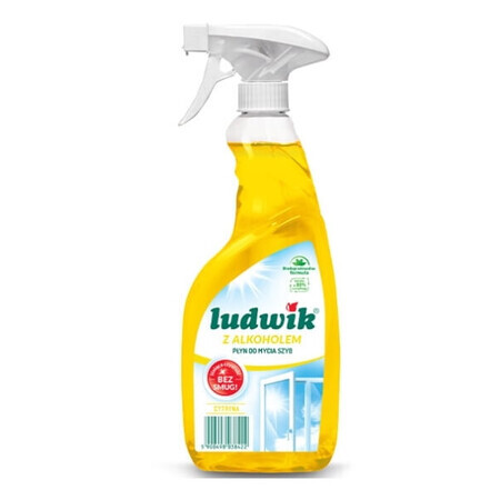 Ludwik Lemon Lichid pentru curățarea sticlei cu alcool, 600 ml