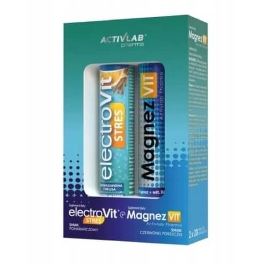 ActivLab Pharma, ElectroVit Stress Orange 20 comprimate + MagnesiumVit Blackcurrant 20 comprimate