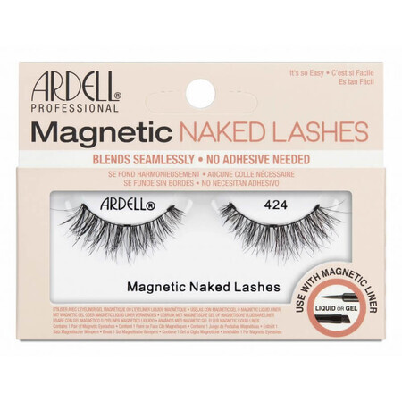 Magnetic Naked Lashes Pestañas postizas magnéticas, 424 negro