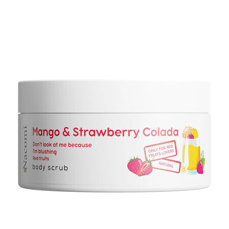 Nacomi Mango and strawberry scented body scrub, 100ml